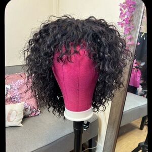 Peruvian human hair WIG. Water wave